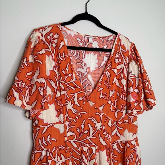 Knox Rose Floral Orange Dress - Picture 3 of 8